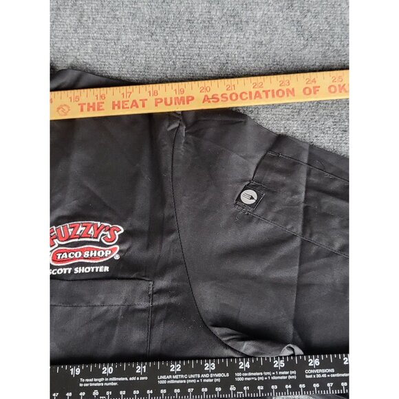 Fuzzy Taco Shop Work Shirt Men Sz L Button Up Chef Works Black Restaurant Cook - Picture 6 of 10